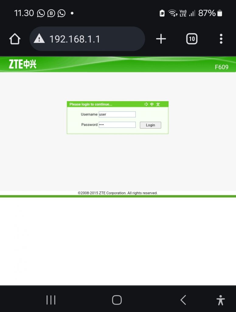 F609 Login User F609 Login User