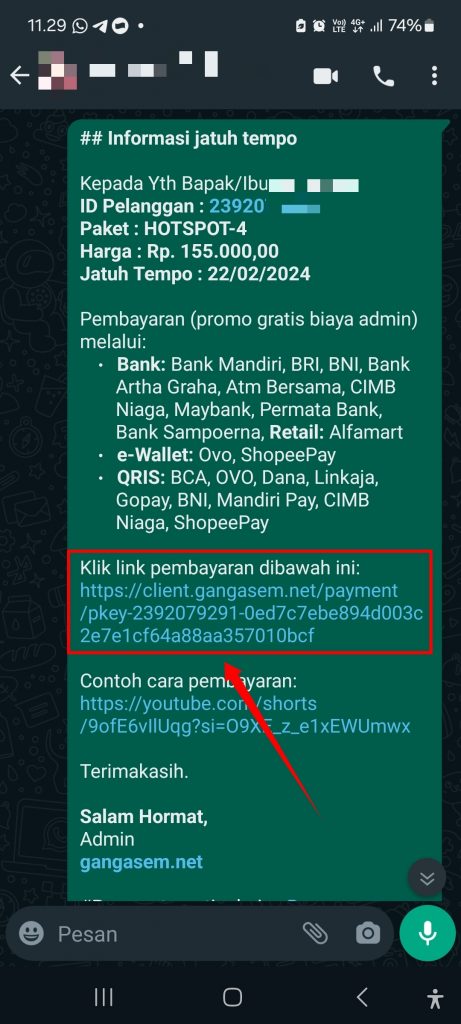 Informasi Jatuh Tempo Informasi Jatuh Tempo